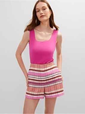 Ann Taylor Tweed Side Zip Short